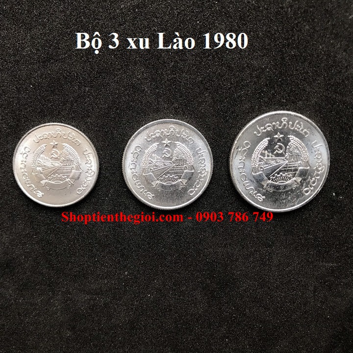 Bộ 3 xu Lào 1980  -  SP005170 